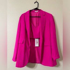 Pink jogger suit set